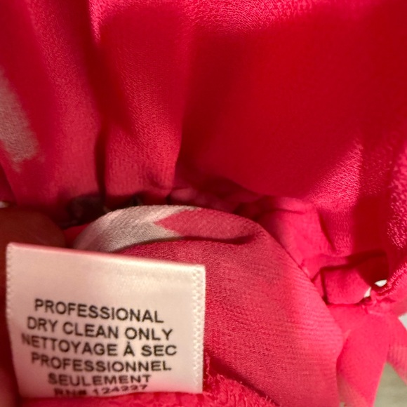 MISA Los Angeles Dariya Pink Floral Sheer Midi Dress NWT Tie Neck Boho Small - Picture 13 of 13